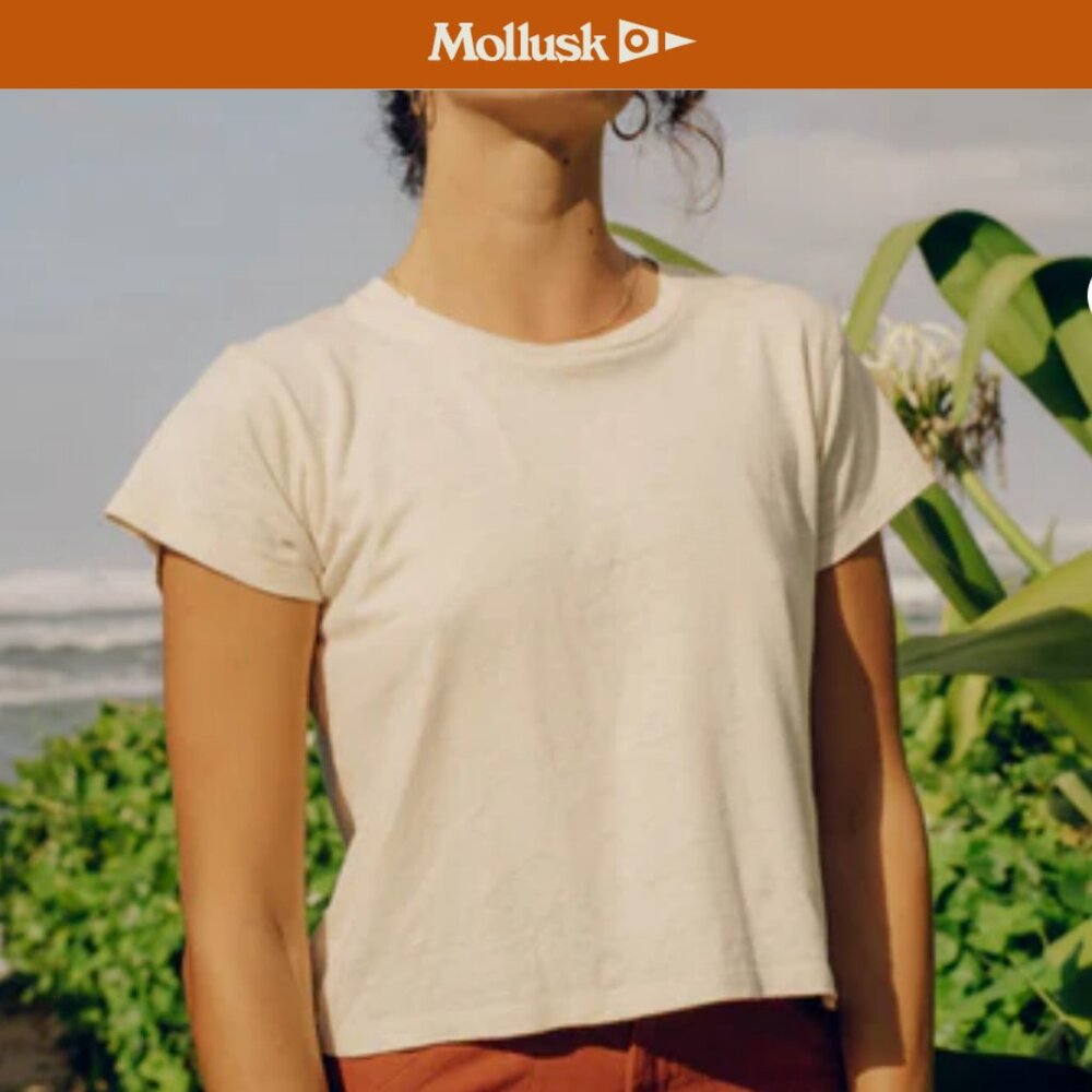 Mollusk Q Tee in Natural